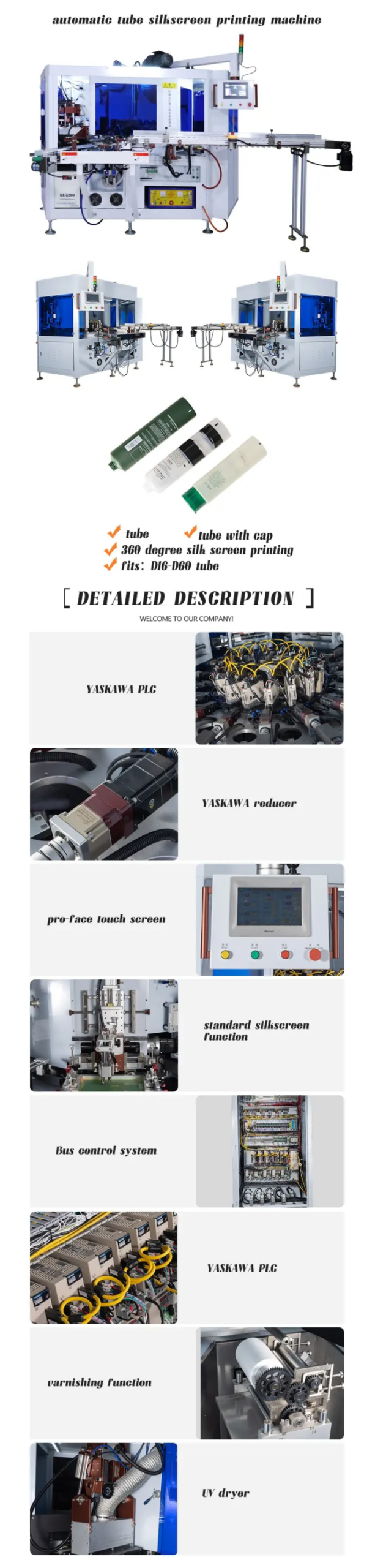 Automatic full servo screen printing machine
